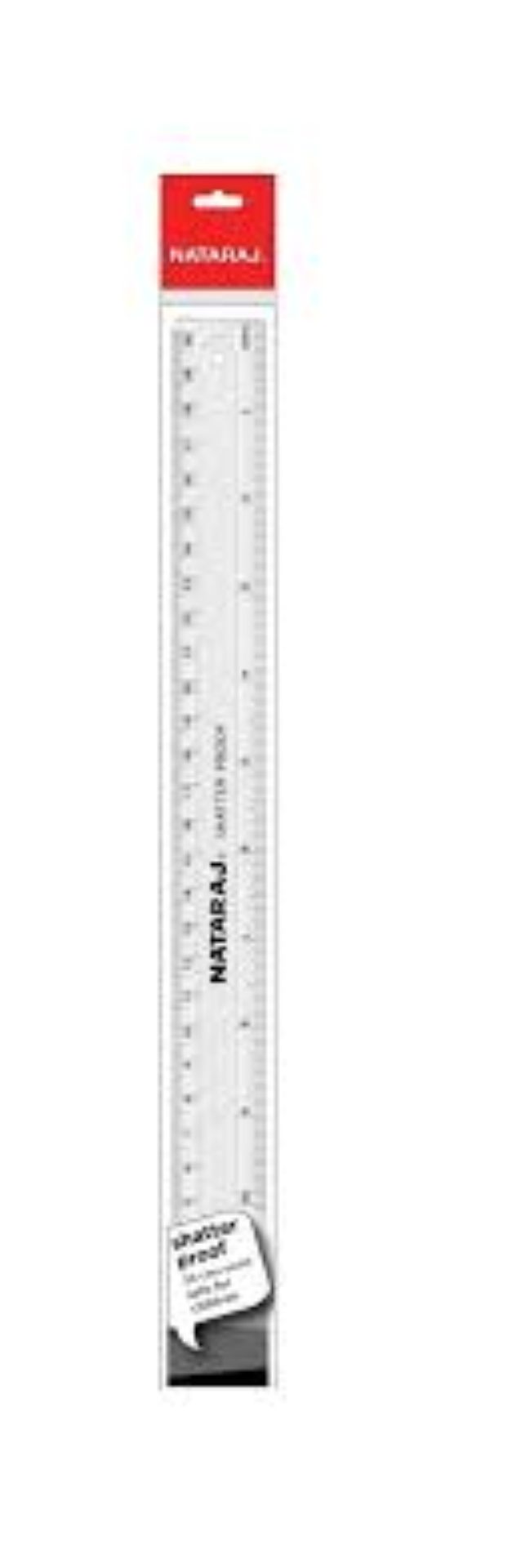NATARAJ REGULAR SCALE 30CM SHATTER PROOF